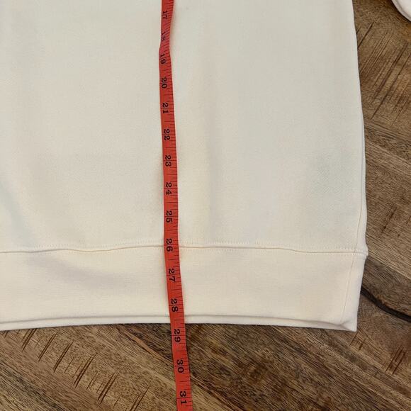 John Mulaney Mister Whatever Sweatshirt Cream Medium Oversized Pullover Fleece - Picture 11 of 11